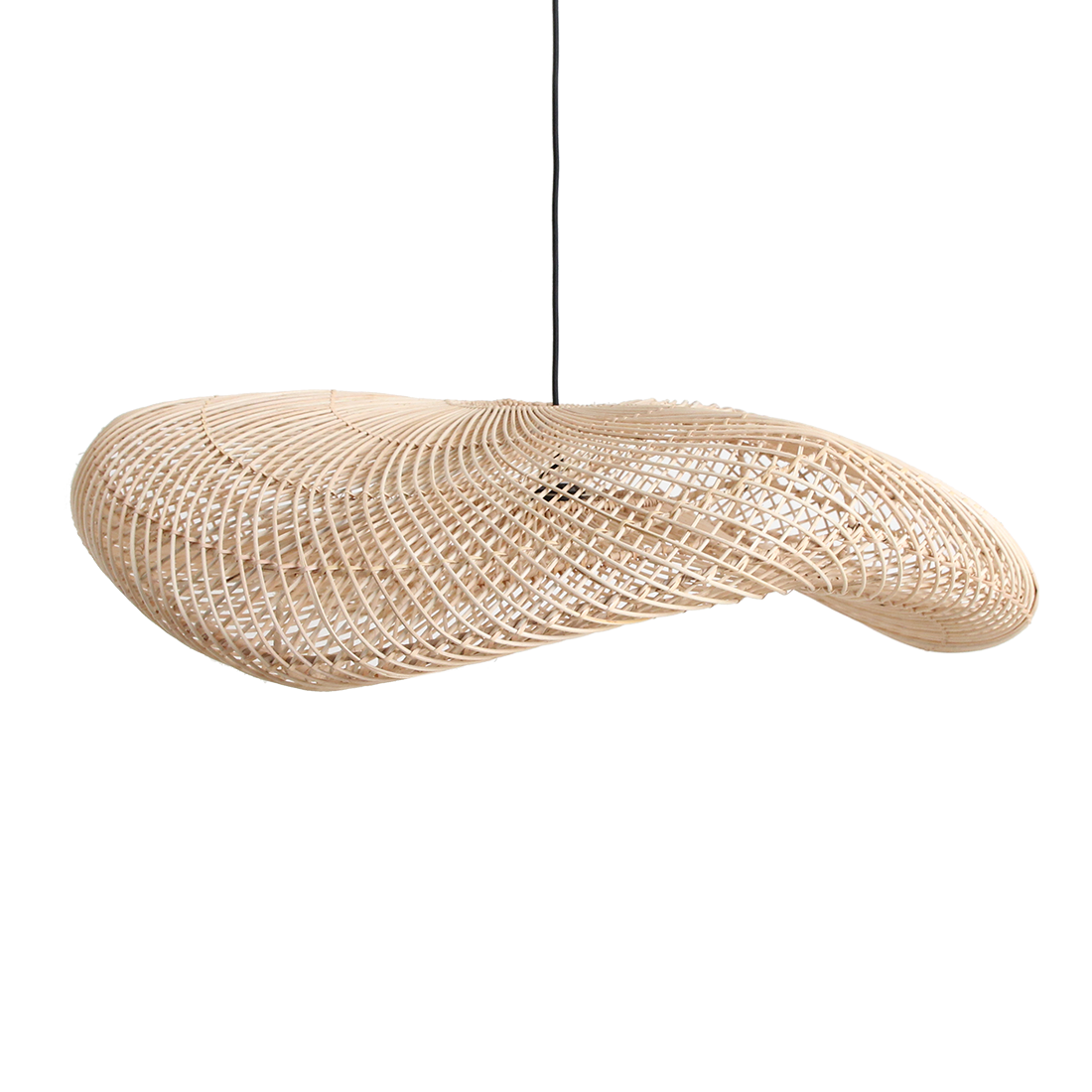 Wellenlampe natur XL