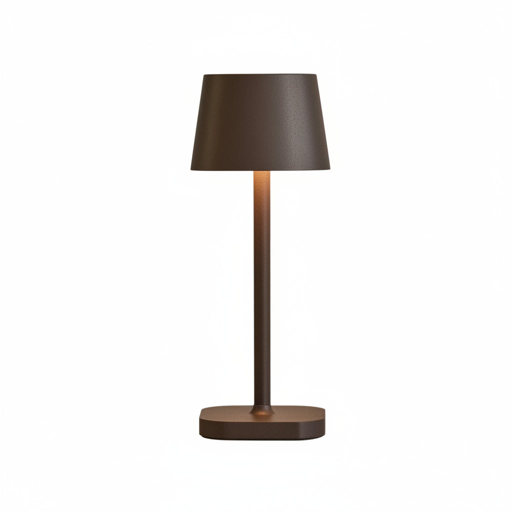 Ava Mokkabraune wiederaufladbare Tischlampe | Kabellos und dimmbar