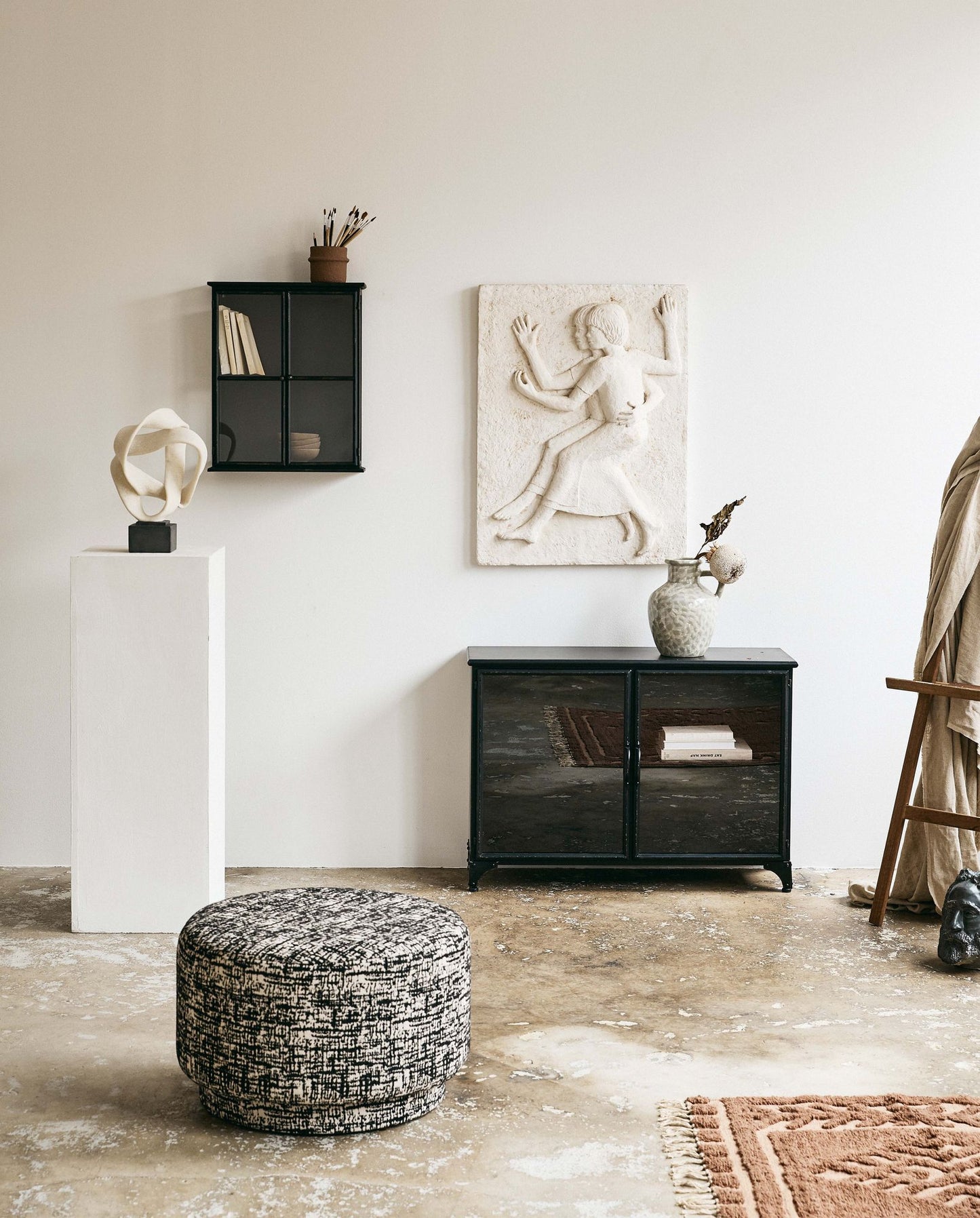 Nordal A/S DOWNTOWN, wall cabinet - black