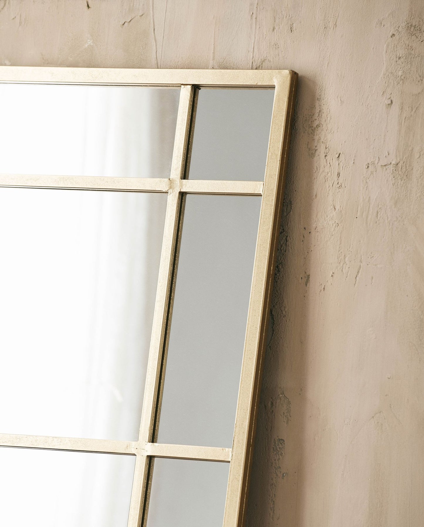 Nordal A/S SPIRIT iron wall mirror - golden finish