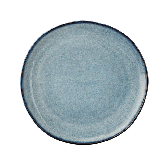 Bloomingville Sandrine Teller, Blue, Steingut