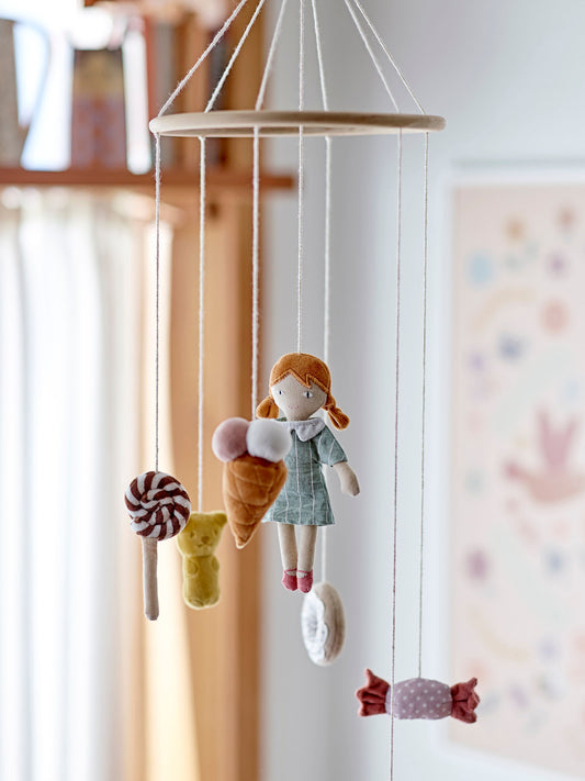 Bloomingville MINI Rosana Mobile, Braun, Baumwolle