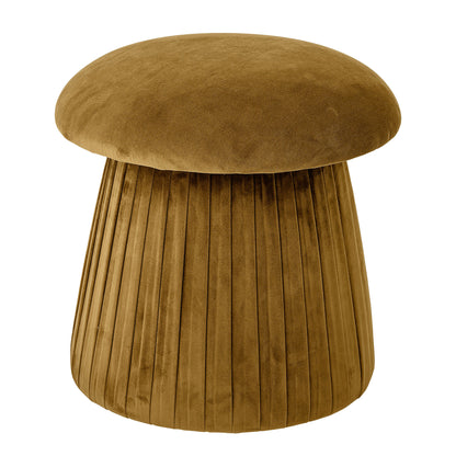 Bloomingville Roberta Pouf, Gelb, Polyester