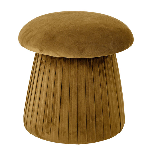 Bloomingville Roberta Pouf, Gelb, Polyester