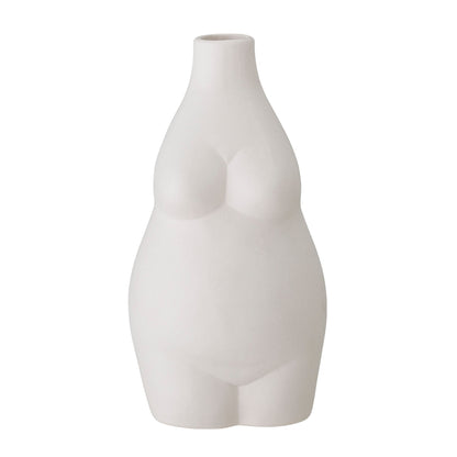 Bloomingville Elora Vase, Weiß, Steingut