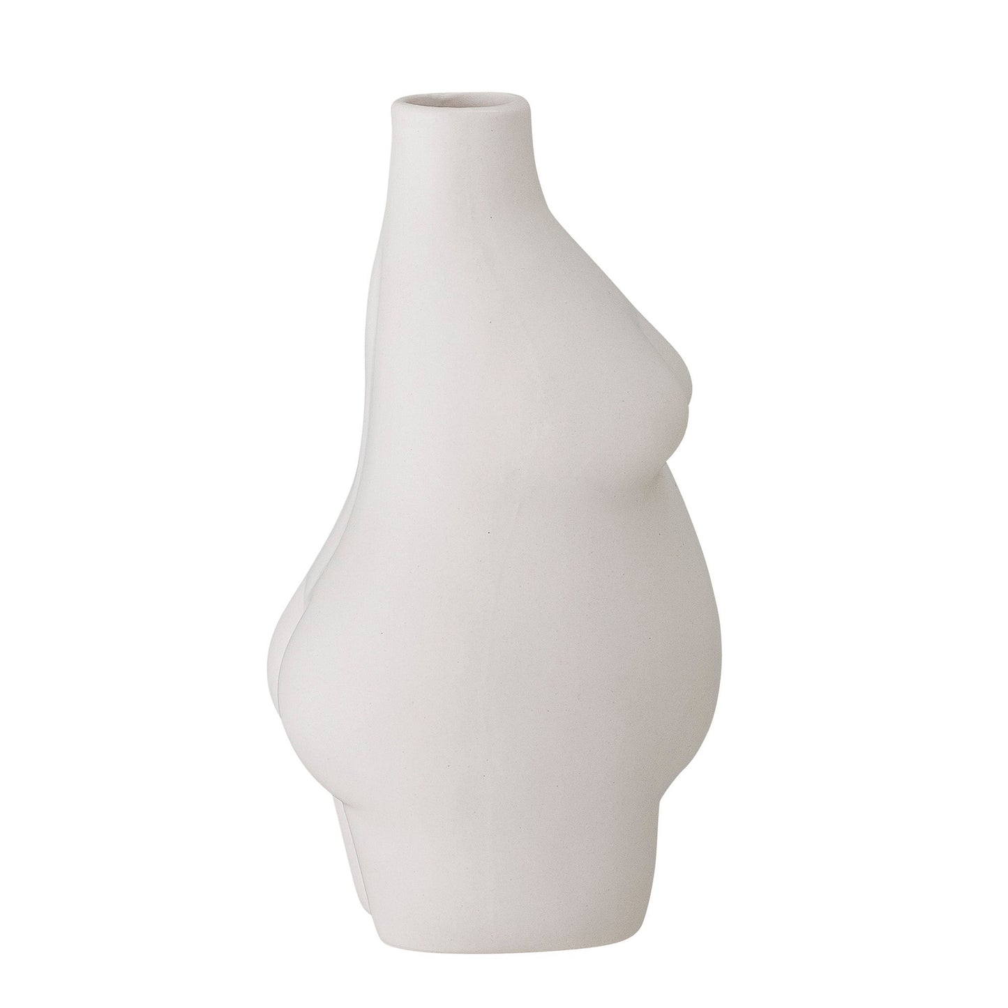 Bloomingville Elora Vase, Weiß, Steingut