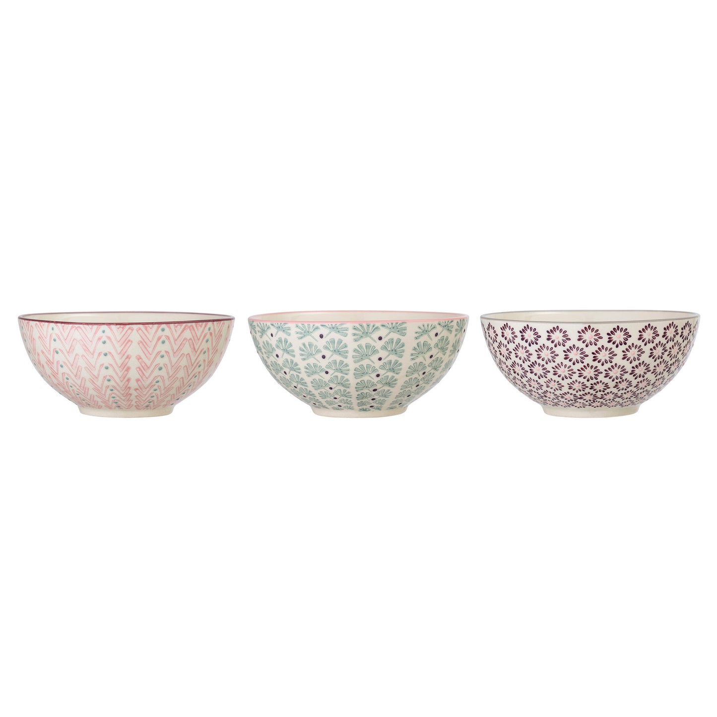 Bloomingville Maya Schale, Bunt, Steingut