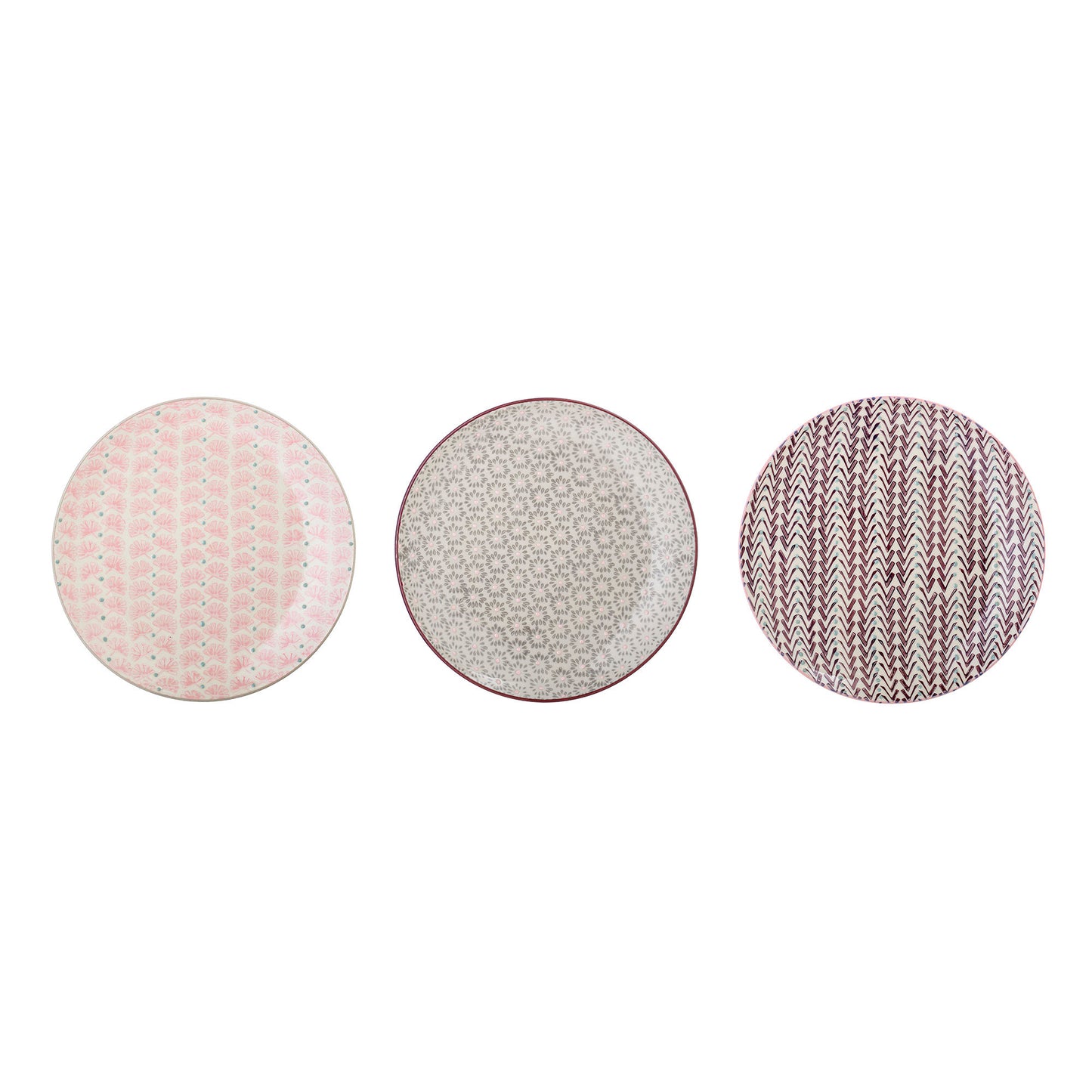 Bloomingville Maya Teller, Bunt, Steingut