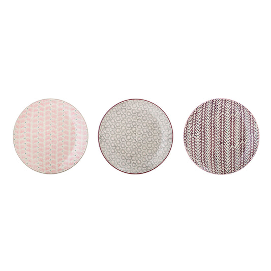 Bloomingville Maya Teller, Bunt, Steingut