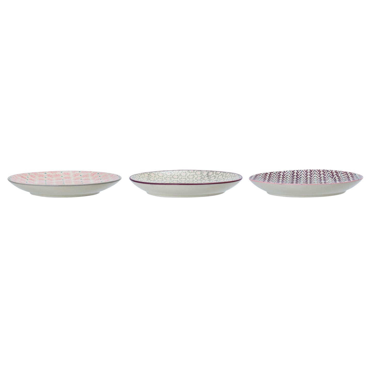 Bloomingville Maya Teller, Bunt, Steingut
