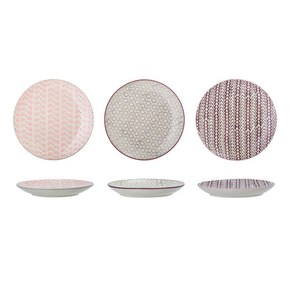 Bloomingville Maya Teller, Bunt, Steingut
