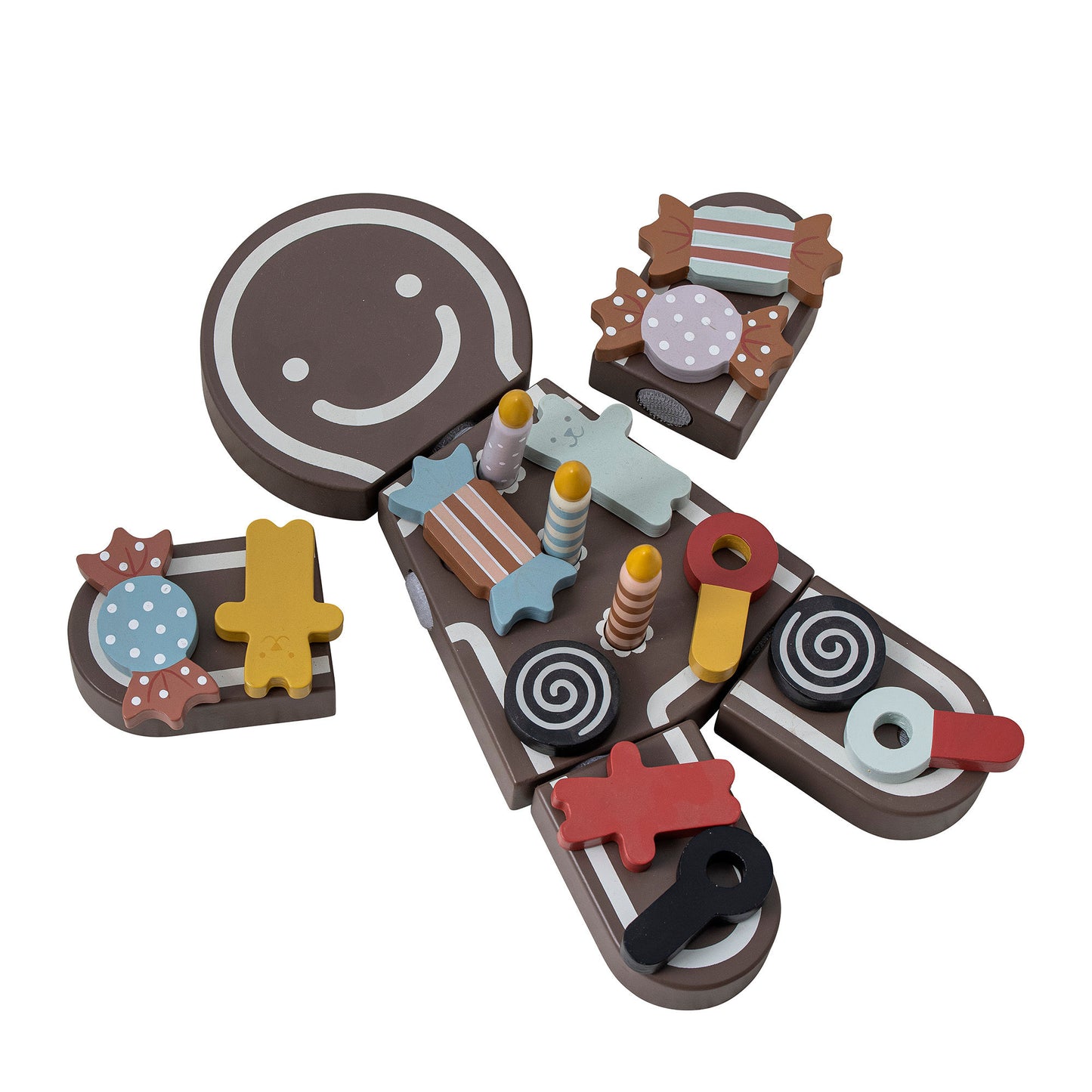 Bloomingville MINI Tala Spielset, Lebensmittel, Braun, MDF