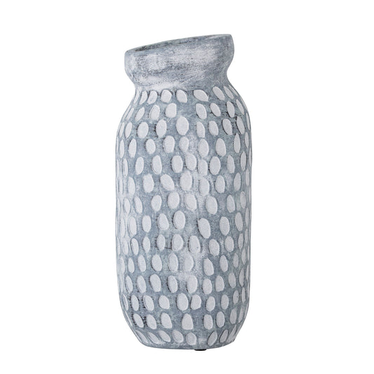 Bloomingville Jac Deko-Vase, Blue, Keramik