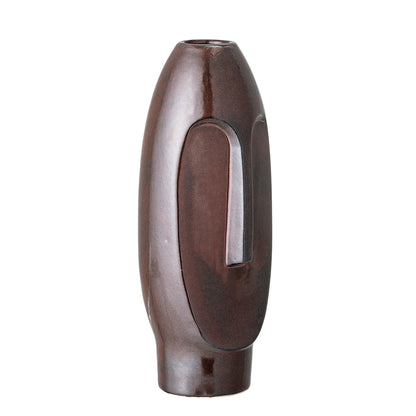 Bloomingville Daviid Vase, Braun, Steingut