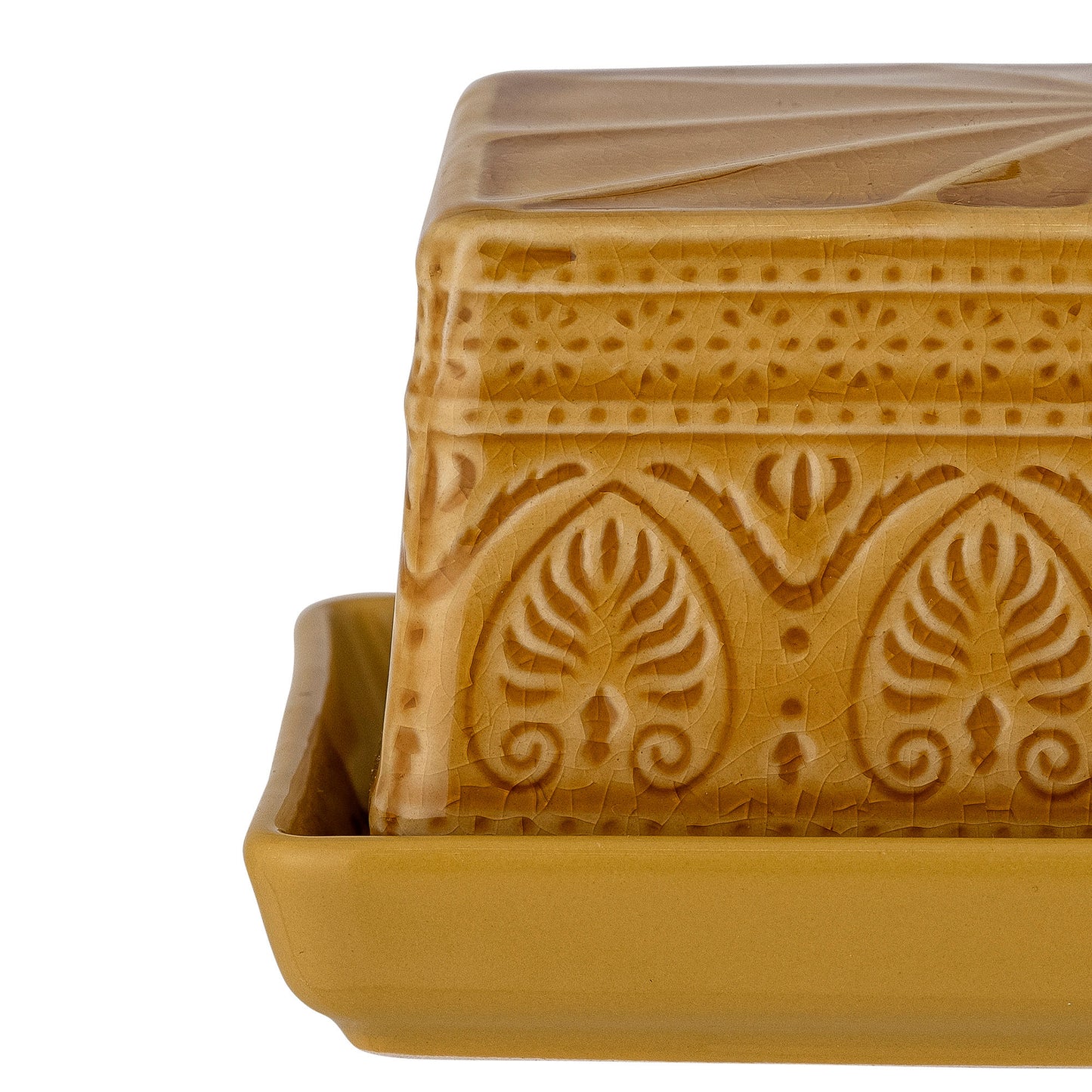 Bloomingville Rani Butterdose, Gelb, Steingut