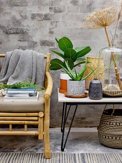 Bloomingville Barry Decke, Blue, Recycelte Baumwolle