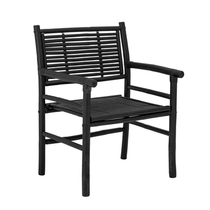 Bloomingville Coen Loungesessel, Schwarz, Bambus