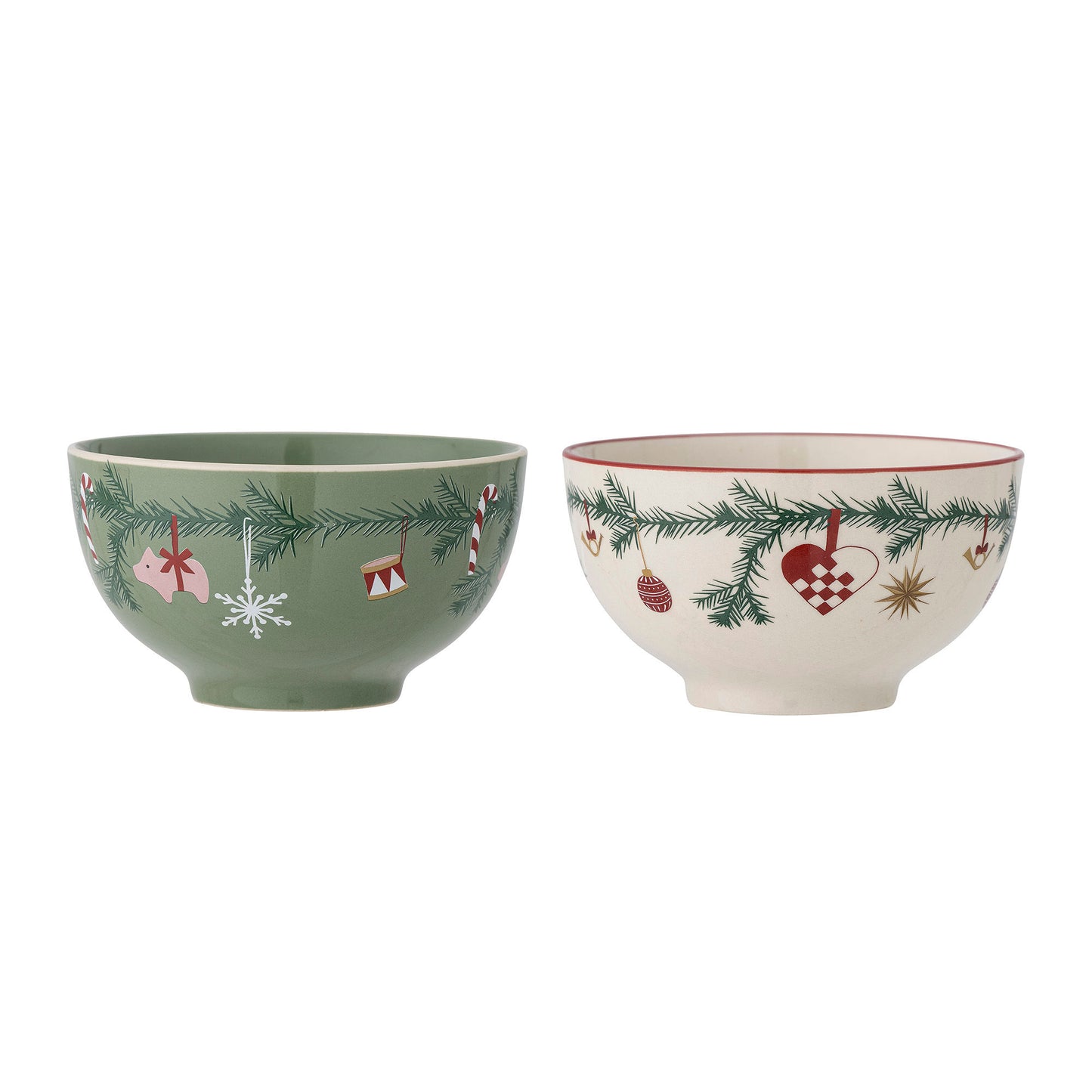 Bloomingville Yule Schale, Bunt, Steingut