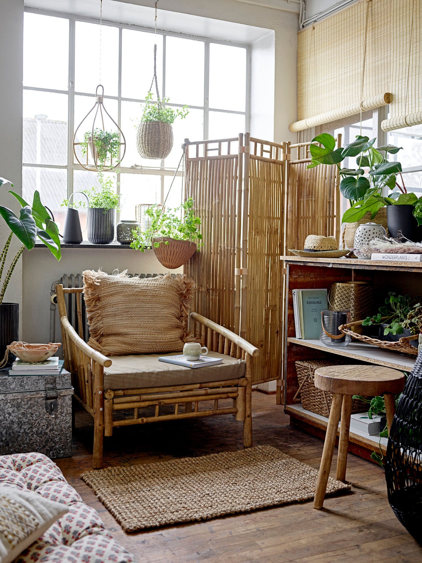 Bloomingville Sole Loungesessel, Natur, Bambus