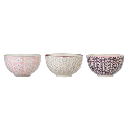 Bloomingville Maya Schale, Bunt, Steingut