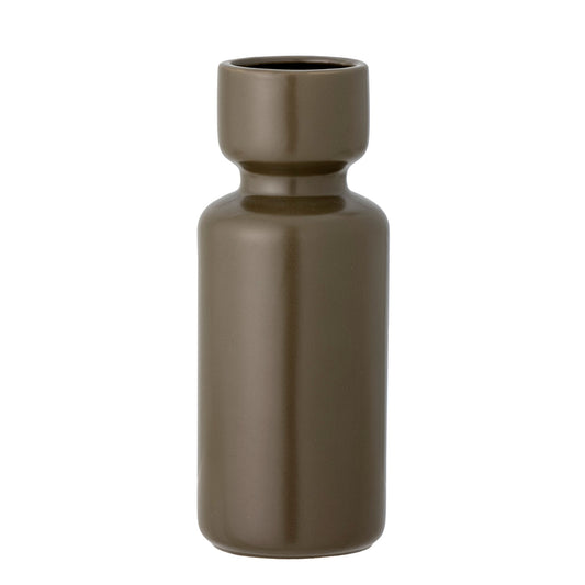 Bloomingville Ibro Vase, Grün, Steingut