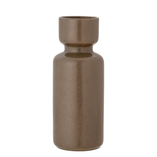 Bloomingville Ibro Vase, Grün, Steingut