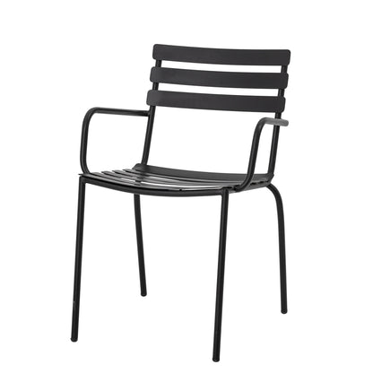 Bloomingville Monsi Esszimmerstuhl, Schwarz, Verzinktes Metall