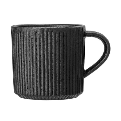 Bloomingville Neri Tasse, Schwarz, Steingut