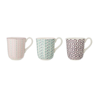 Bloomingville Maya Becher, Bunt, Steingut