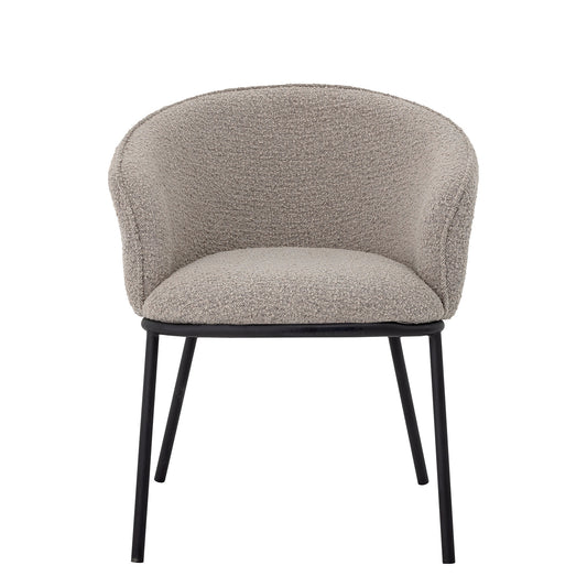 Bloomingville Cortone Esszimmerstuhl, Grau, Polyester