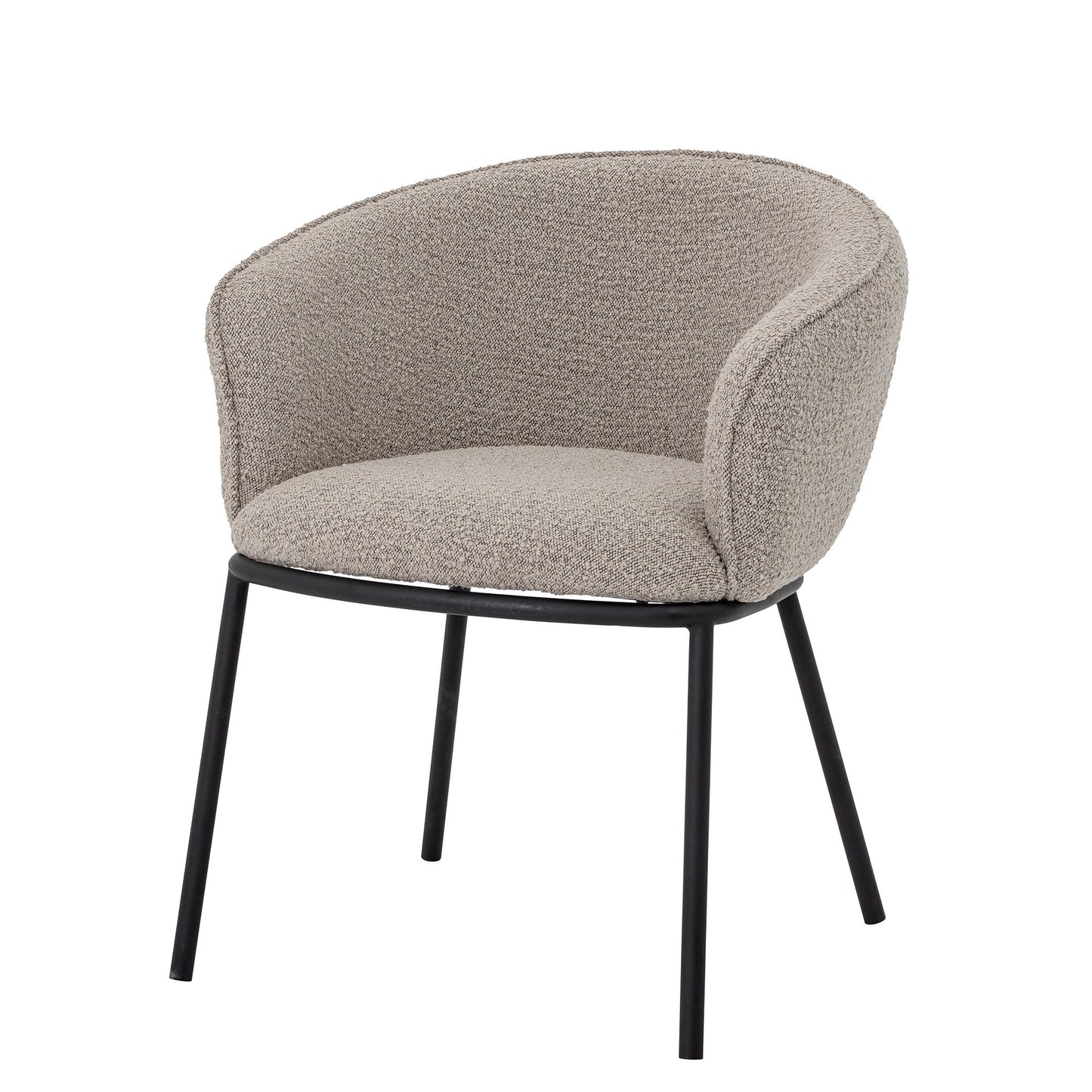 Bloomingville Cortone Esszimmerstuhl, Grau, Polyester