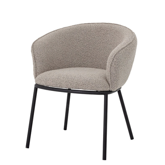 Bloomingville Cortone Esszimmerstuhl, Grau, Polyester