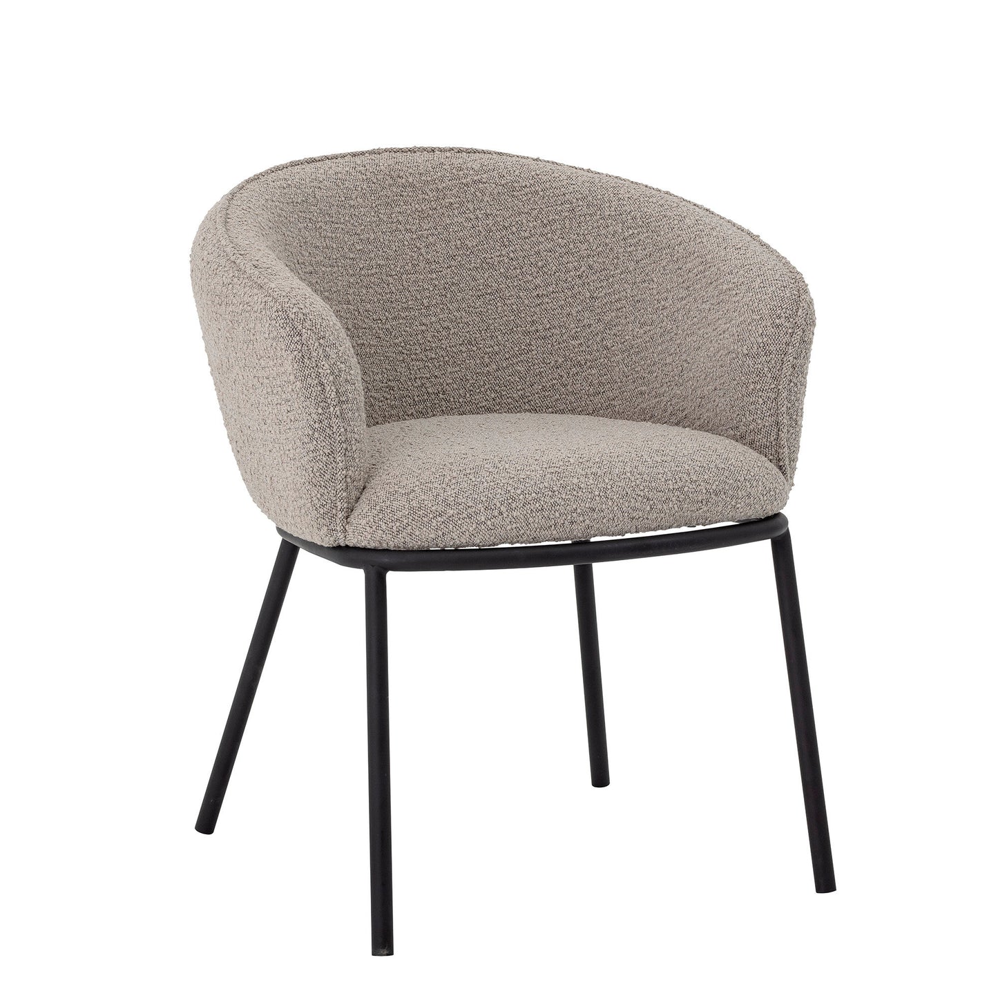 Bloomingville Cortone Esszimmerstuhl, Grau, Polyester