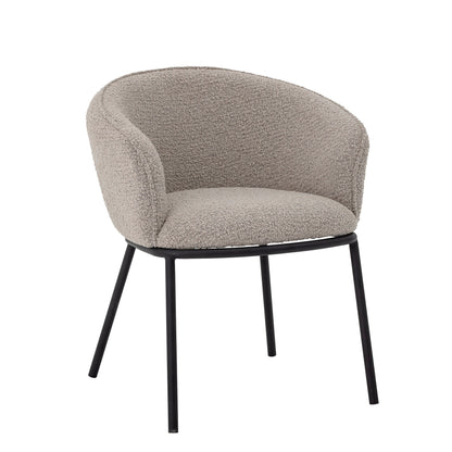 Bloomingville Cortone Esszimmerstuhl, Grau, Polyester