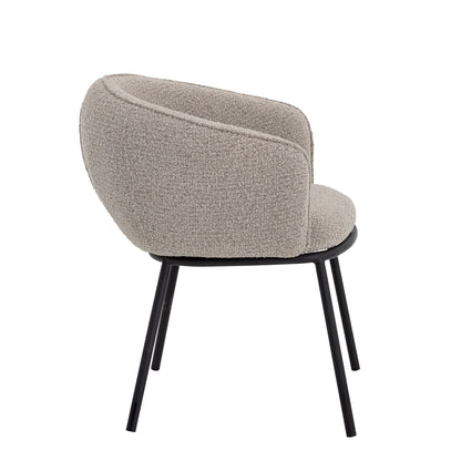 Bloomingville Cortone Esszimmerstuhl, Grau, Polyester
