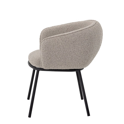 Bloomingville Cortone Esszimmerstuhl, Grau, Polyester