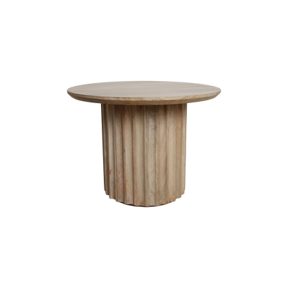 Bullnose Side Table Natural 55cm