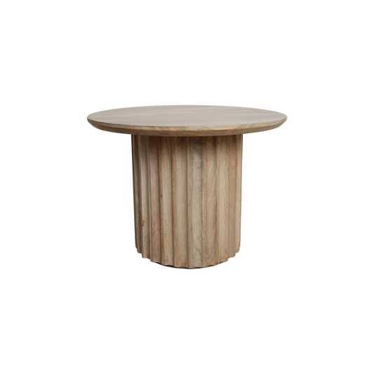 Bullnose Side Table Natural 55cm