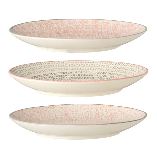 Bloomingville Cécile Teller, Bunt, Steingut