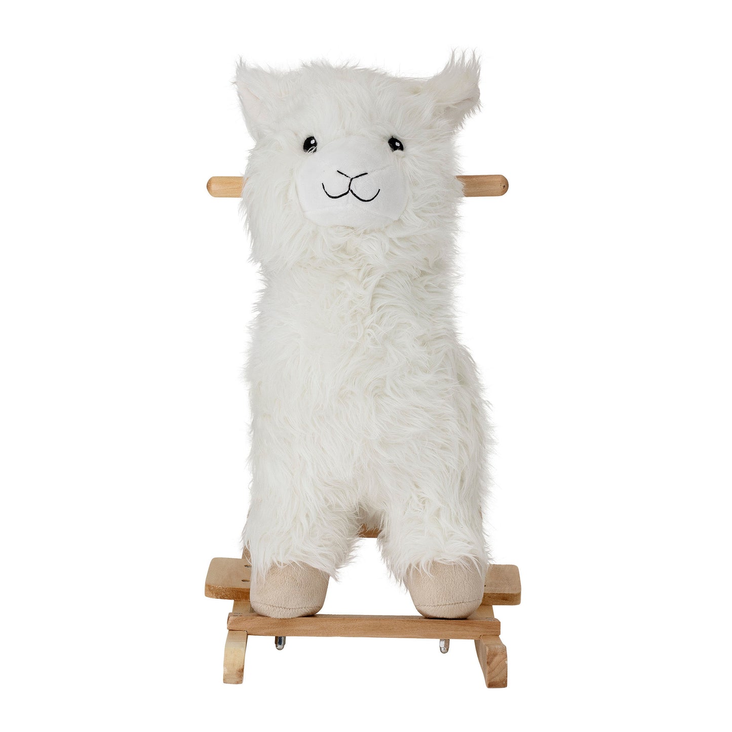 Bloomingville MINI Kinto Schaukelspielzeug, Lama, Weiß, Polyester