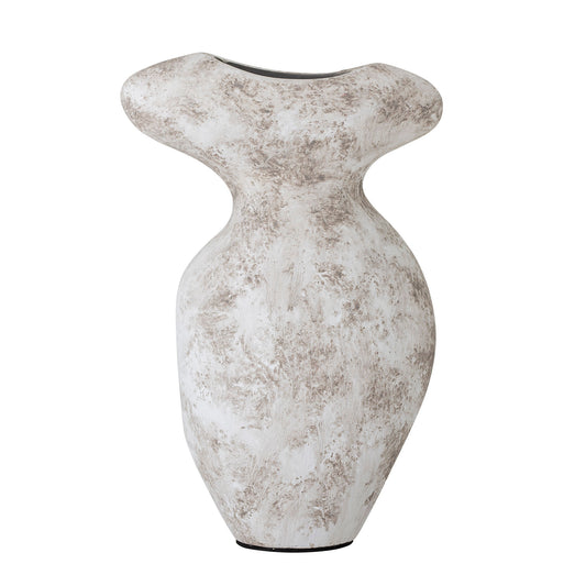 Bloomingville Nori Deko-Vase, Grau, Terrakotta