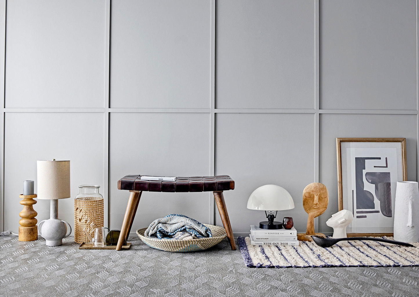 Bloomingville Cacia Deko, Natur, Recyceltes Holz