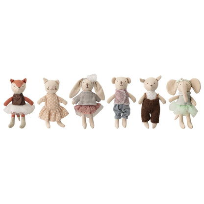Bloomingville MINI Animal friends Puppe, Bunt, Baumwolle