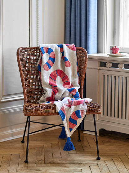Bloomingville Candice Decke, Bunt, Recycelte Baumwolle