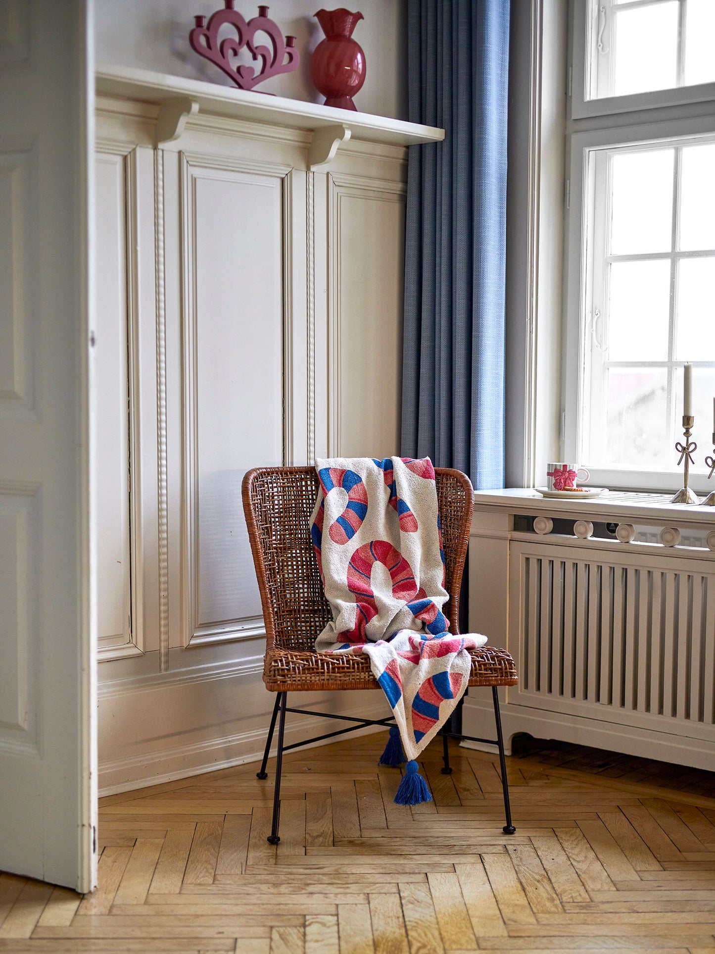 Bloomingville Candice Decke, Bunt, Recycelte Baumwolle