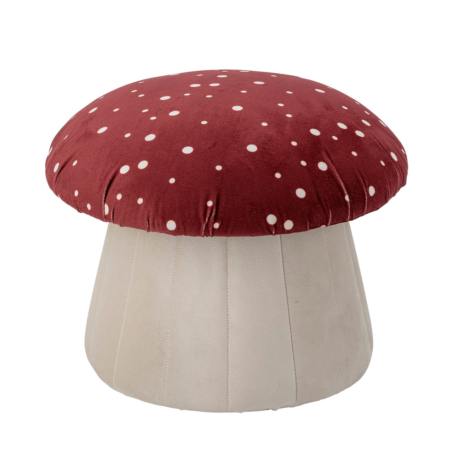 Bloomingville MINI Lue Pouf, Rot, Polyester