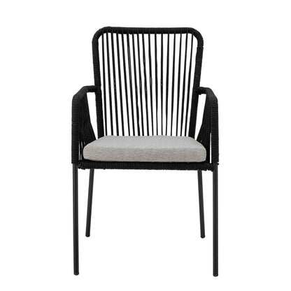 Bloomingville Santino Esszimmerstuhl, Schwarz, Metall
