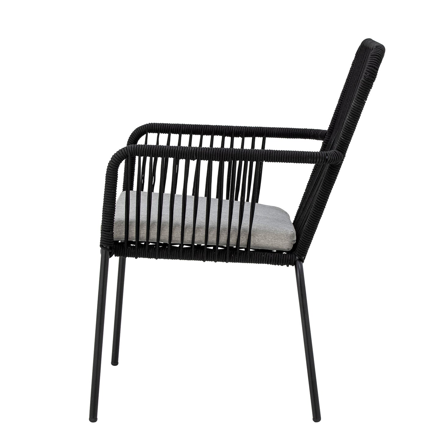 Bloomingville Santino Esszimmerstuhl, Schwarz, Metall