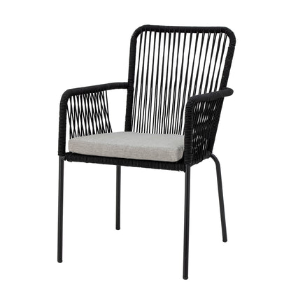 Bloomingville Santino Esszimmerstuhl, Schwarz, Metall