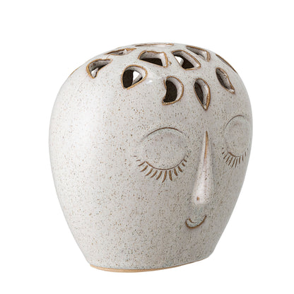 Bloomingville Elissa Vase, Weiß, Steingut